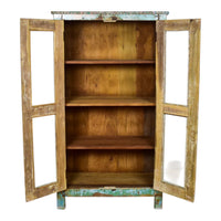 Vintage Rustic Wooden Cupboard Cabinet