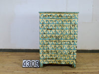 Vintage Hand-Painted Cupboard Cabinet