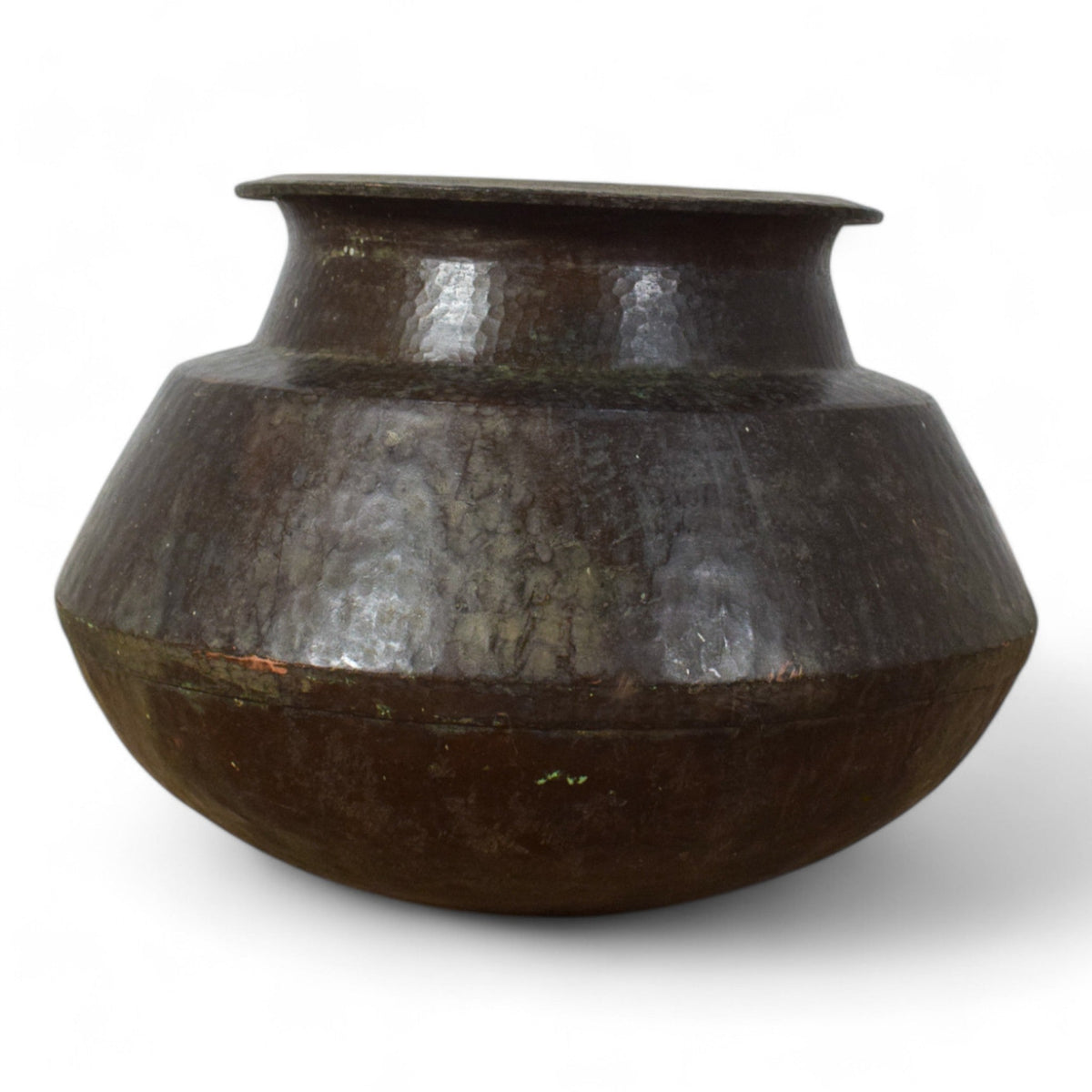 Large Antique Solid Copper Planter Pot 59cm