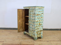 Vintage Hand-Painted Cupboard Cabinet