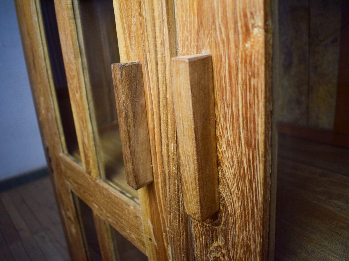 Large Vintage Wooden Rustic Cupboard Cabinet