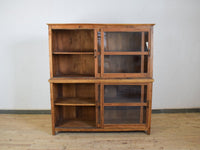 Large Vintage Sliding Door Kitchen Dresser Cupboard Cabinet