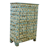 Vintage Hand-Painted Cupboard Cabinet