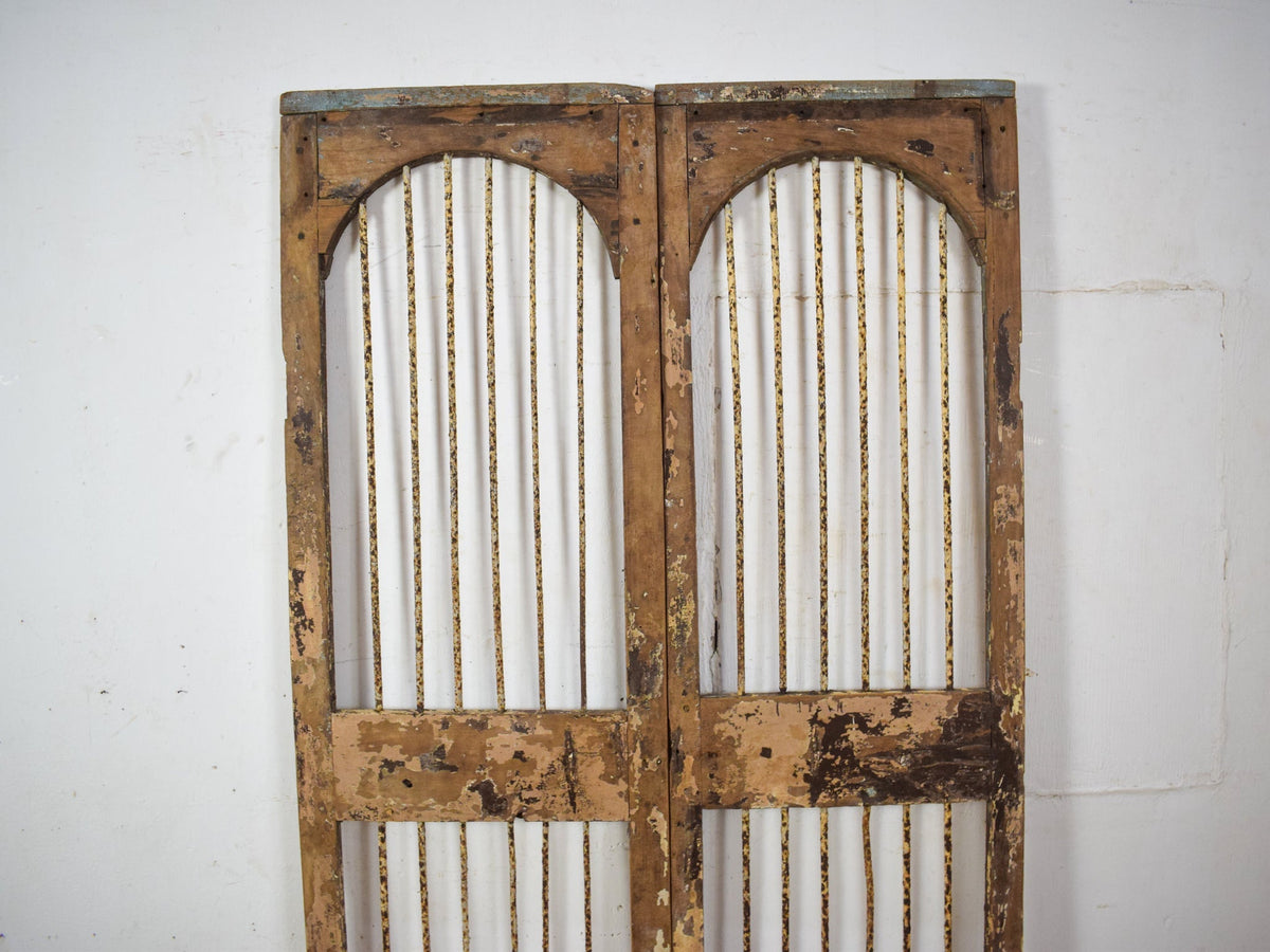 Pair of Antique Vintage Indian Doors Shutters
