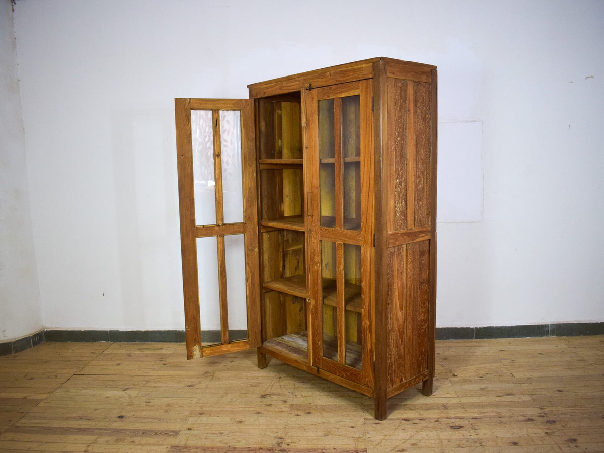Large Vintage Wooden Rustic Cupboard Cabinet