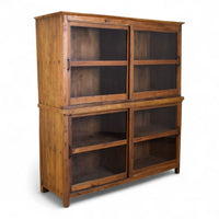 Large Vintage Sliding Door Kitchen Dresser Cupboard Cabinet