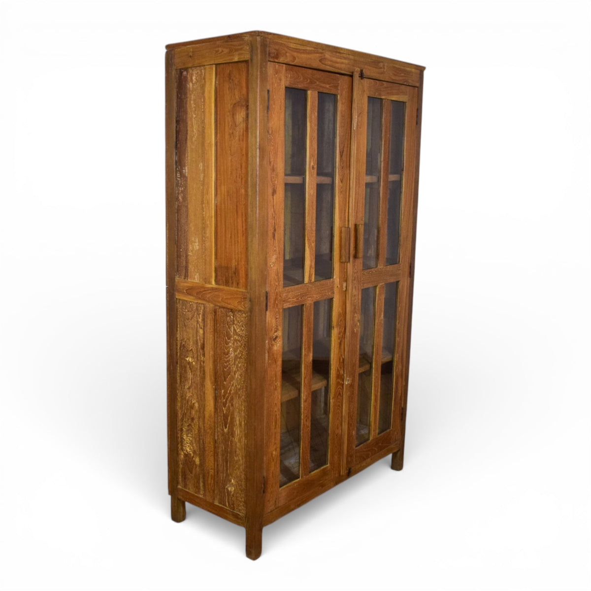Large Vintage Wooden Rustic Cupboard Cabinet