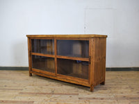 Large Vintage Sliding Door Kitchen Dresser Cupboard Cabinet