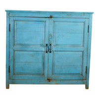 Vintage Painted Kitchen Island Cupboard Cabinet