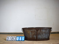 XL Rustic Vintage Metal Bath Planter