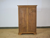 Vintage Rustic Wooden And Glass Cupboard Cabinet