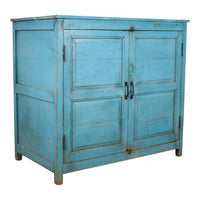 Vintage Painted Kitchen Island Cupboard Cabinet