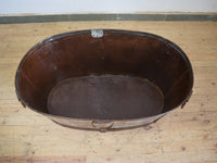 XL Rustic Vintage Metal Bath Planter