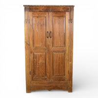 Vintage Rustic Hard Wood Fitted Interior Cupboard Cabinet Storage