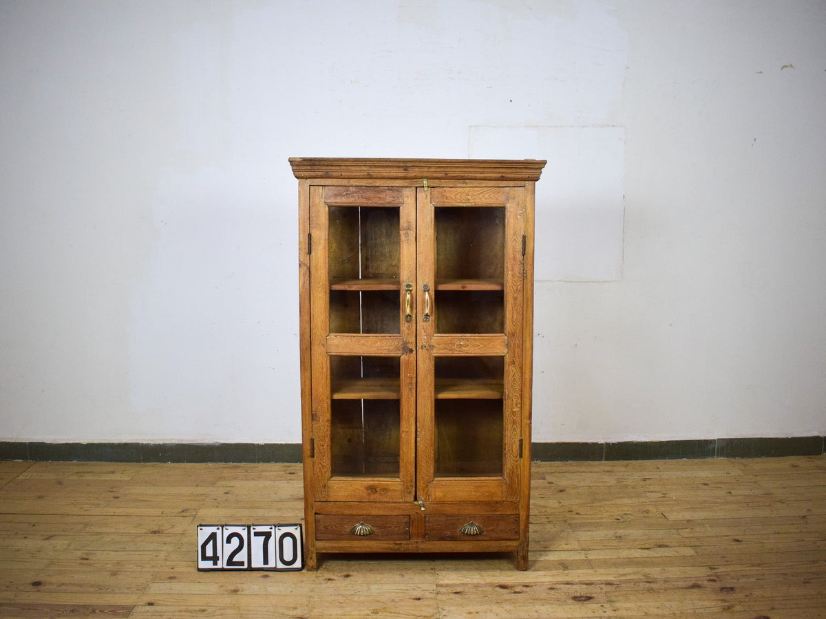 Vintage Rustic Wooden Cupboard Cabinet