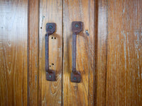 Vintage Rustic Hard Wood Fitted Interior Cupboard Cabinet Storage