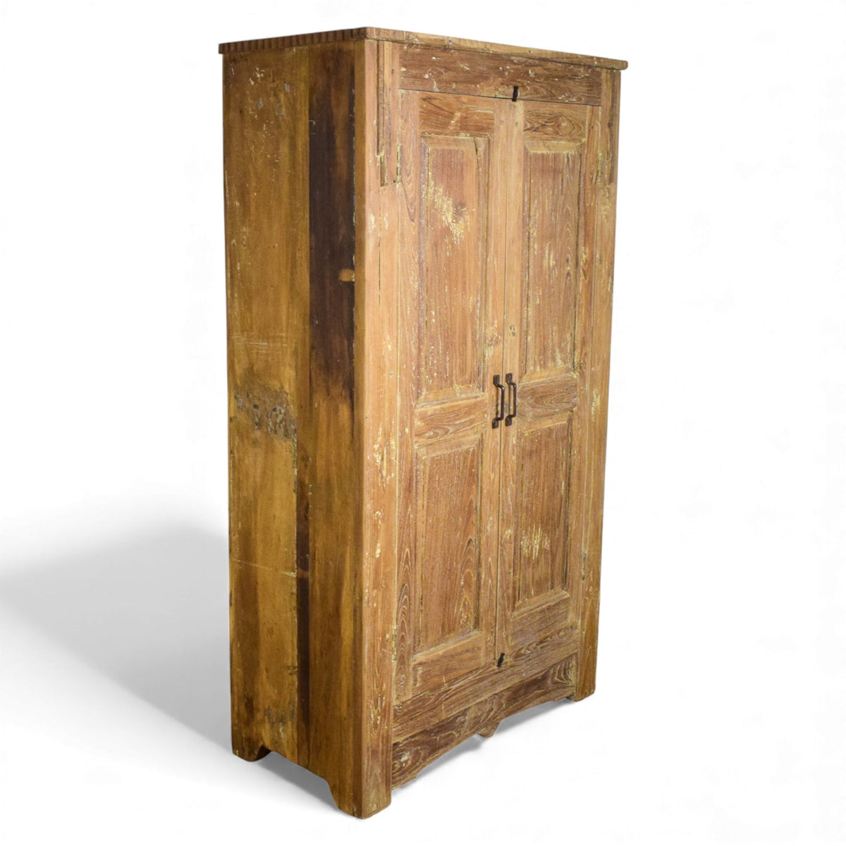 Vintage Rustic Hard Wood Fitted Interior Cupboard Cabinet Storage