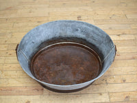 Original Vintage Galvanised Metal Bath Tub Planter