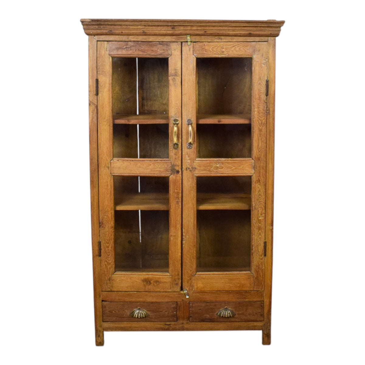 Vintage Rustic Wooden Cupboard Cabinet