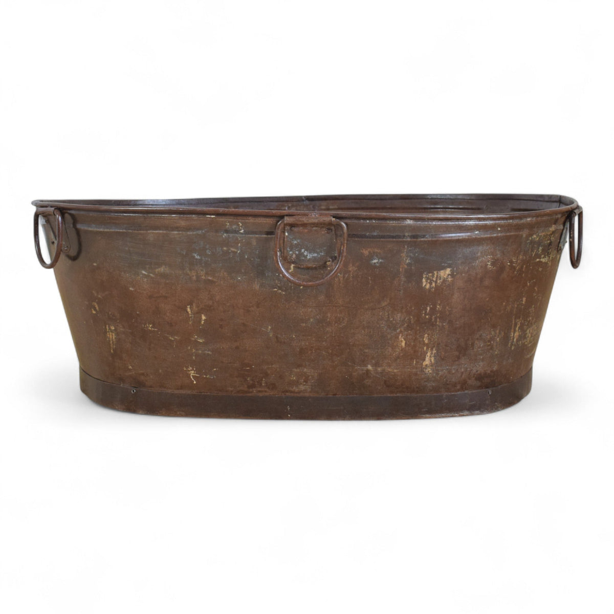 XL Rustic Vintage Metal Bath Planter