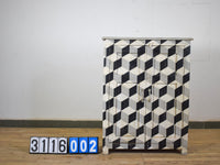 Geometric Hand Painted Cupboard