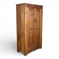 Vintage Rustic Hard Wood Fitted Interior Cupboard Cabinet Storage