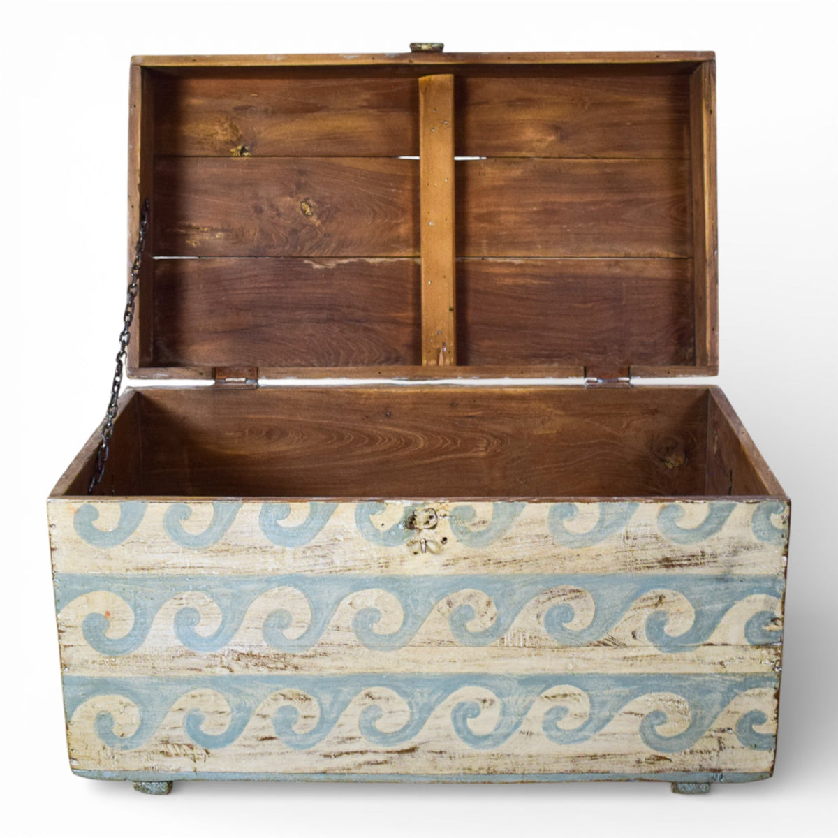 Hand Painted Vintage Chest Trunk Box