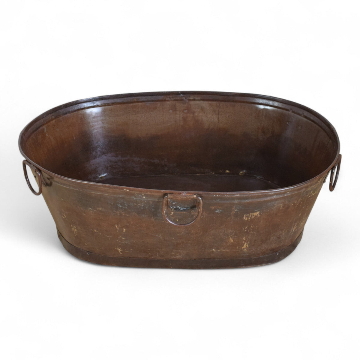 XL Rustic Vintage Metal Bath Planter
