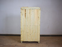 Vintage Rustic Bleached Housekeepers Cupboard Cabinet Storage