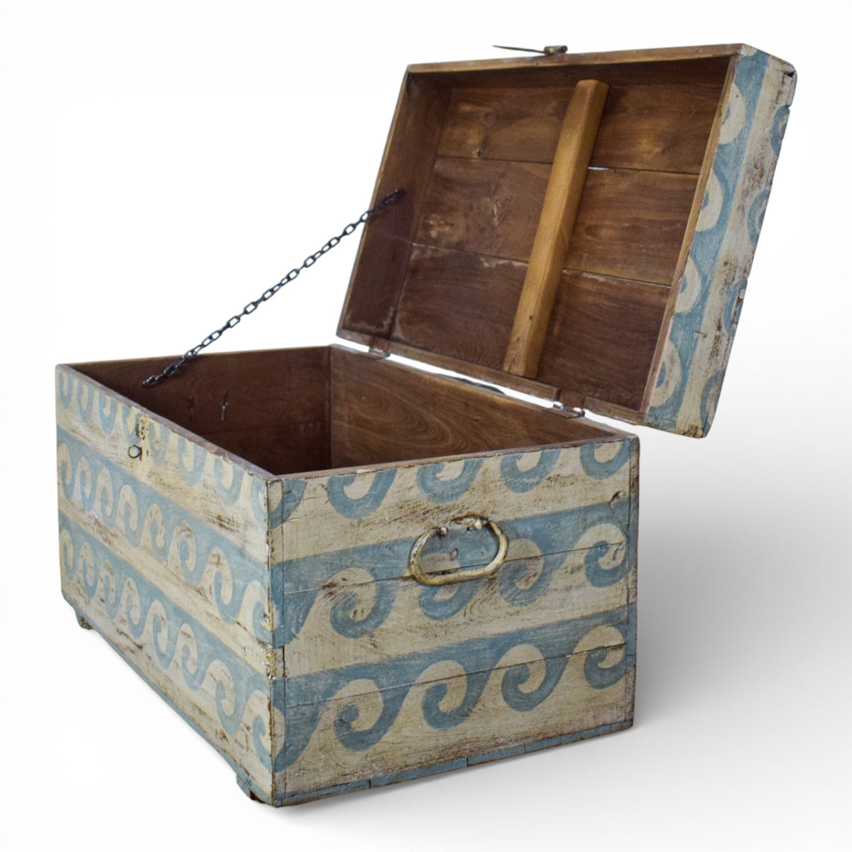 Hand Painted Vintage Chest Trunk Box