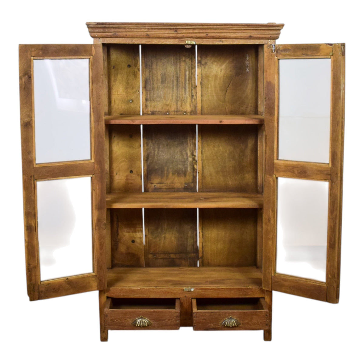 Vintage Rustic Wooden Cupboard Cabinet