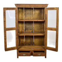 Vintage Rustic Wooden Cupboard Cabinet