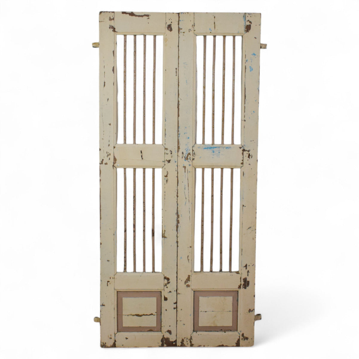 Pair of Antique Vintage Indian Doors Shutters