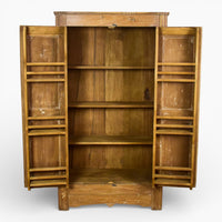 Vintage Rustic Hard Wood Fitted Interior Cupboard Cabinet