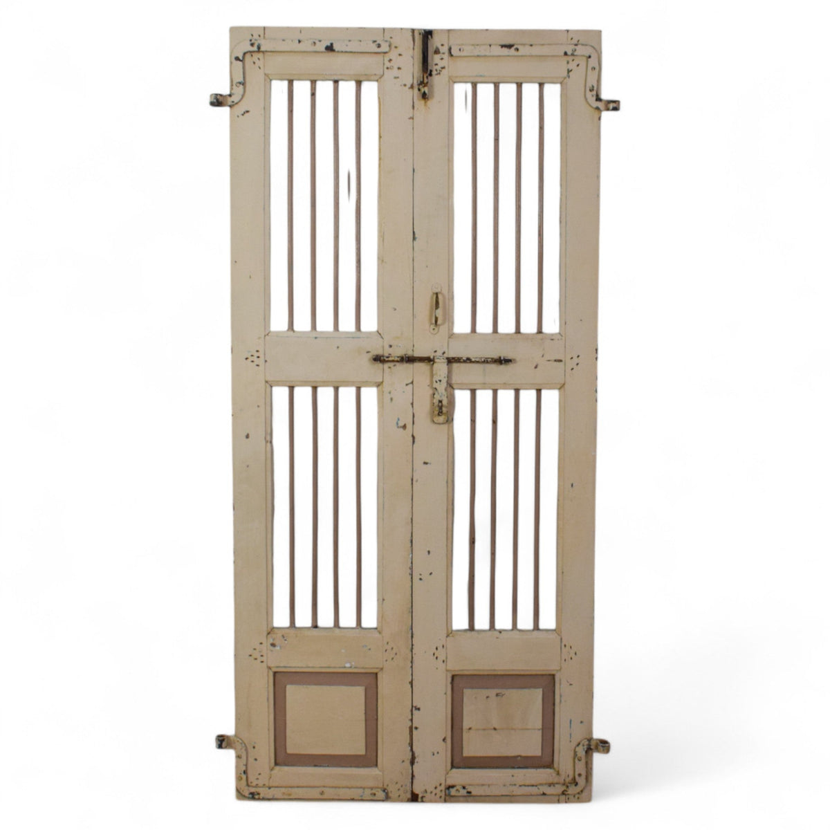 Pair of Antique Vintage Indian Doors Shutters