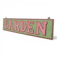 Hand Painted Vintage Design Wooden 'GARDEN' Sign - 60 cm