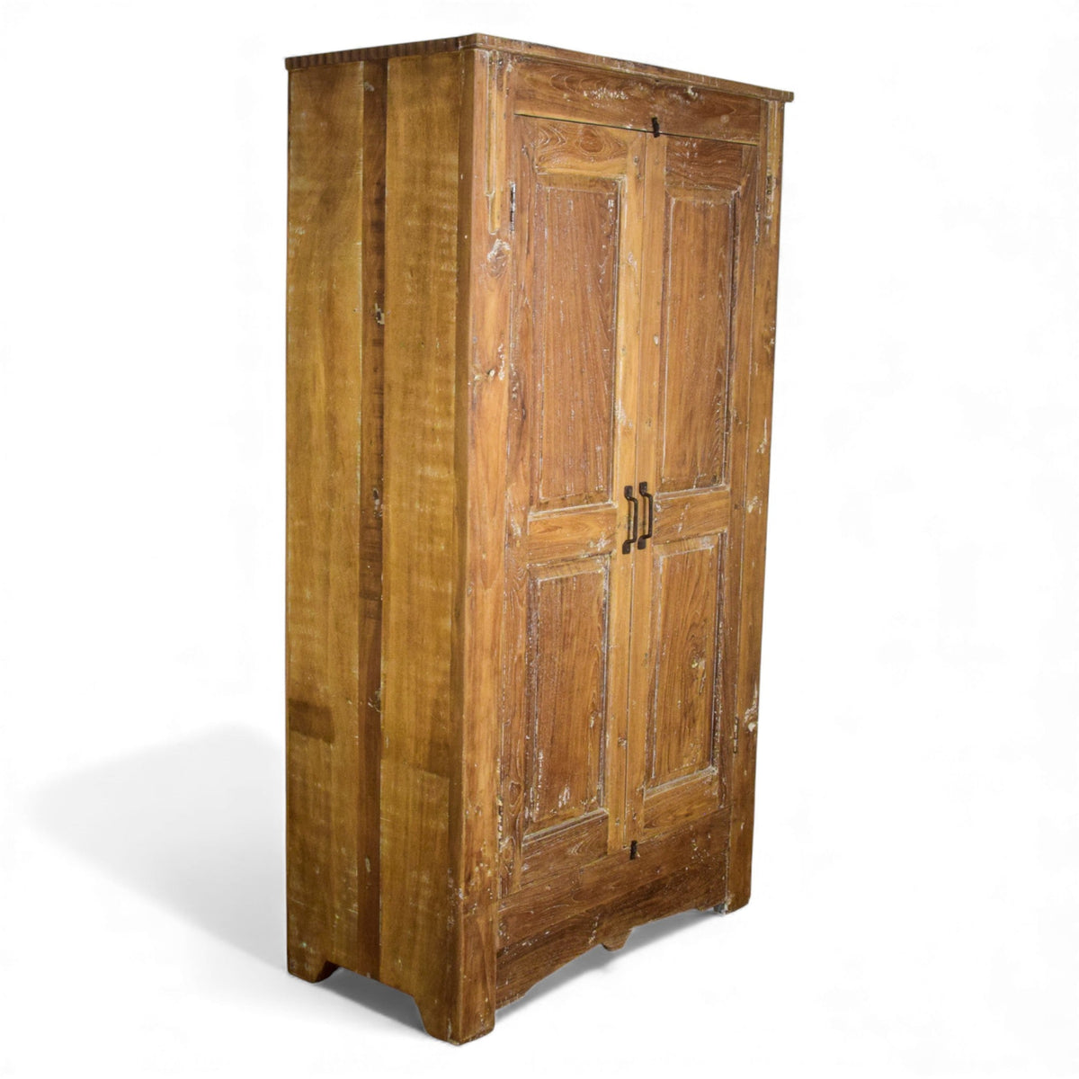 Vintage Rustic Hard Wood Fitted Interior Cupboard Cabinet Storage