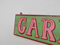 Hand Painted Vintage Design Wooden 'GARDEN' Sign - 60 cm