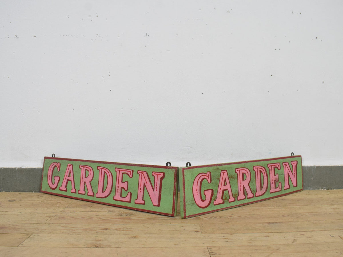 Hand Painted Vintage Design Wooden 'GARDEN' Sign - 60 cm