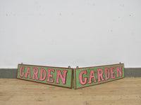 Hand Painted Vintage Design Wooden 'GARDEN' Sign - 60 cm