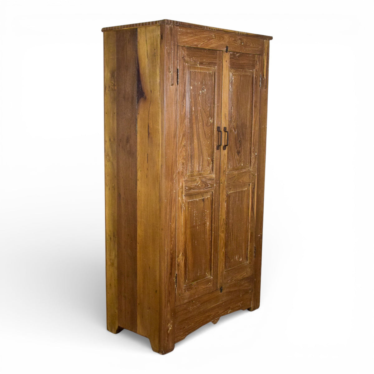 Vintage Rustic Hard Wood Fitted Interior Cupboard Cabinet