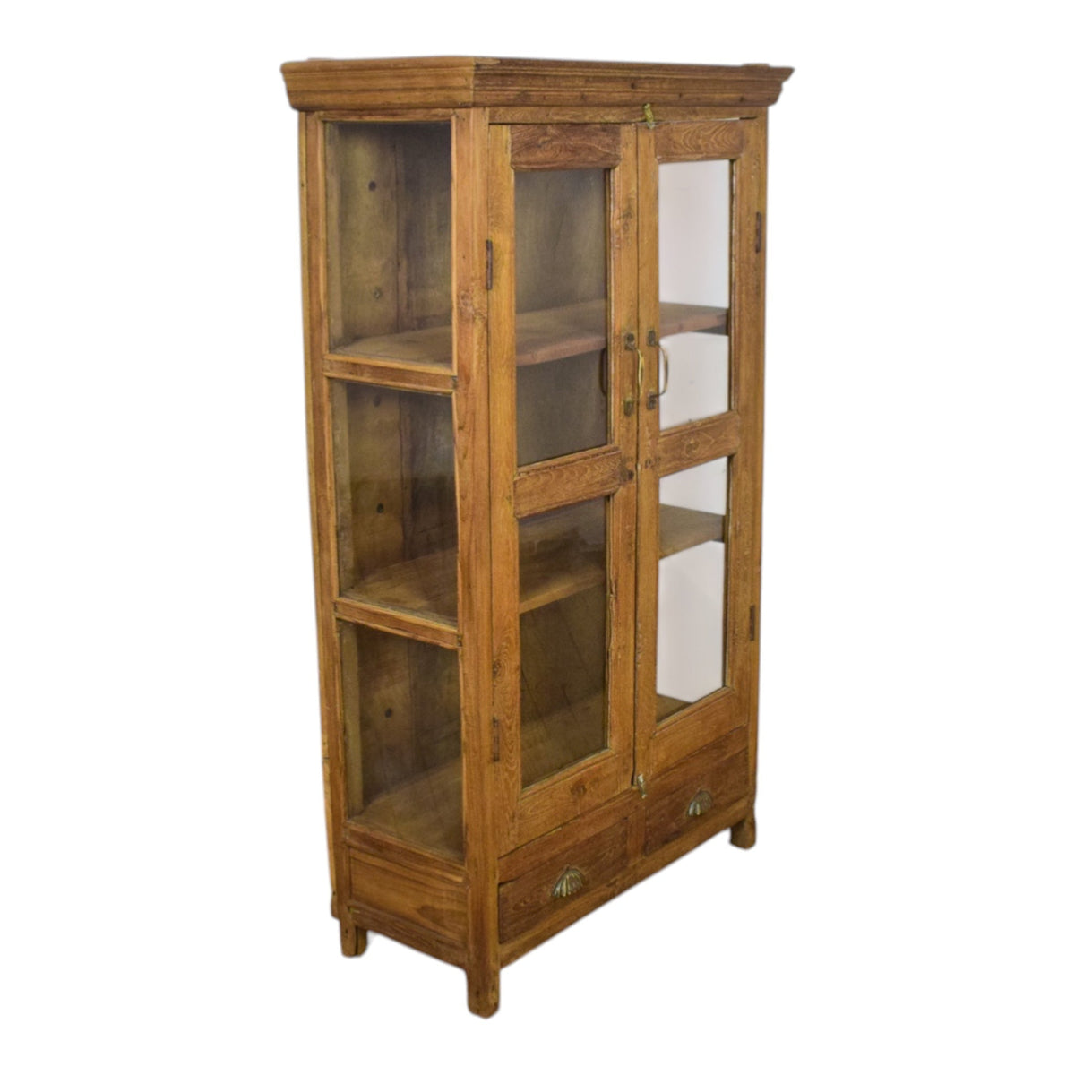 Vintage Rustic Wooden Cupboard Cabinet