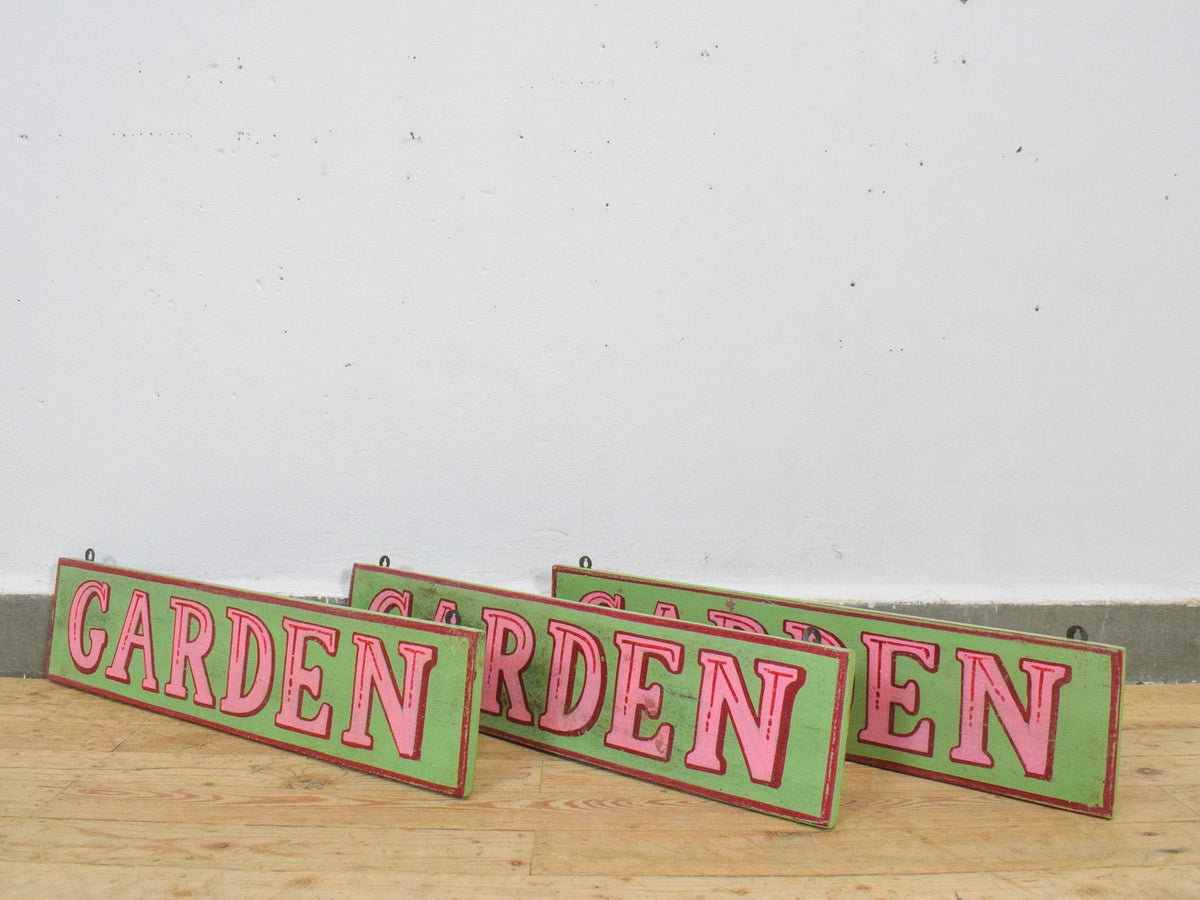 Hand Painted Vintage Design Wooden 'GARDEN' Sign - 60 cm
