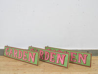 Hand Painted Vintage Design Wooden 'GARDEN' Sign - 60 cm