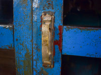 Vintage Worn Painted Rustic Cupboard Cabinet