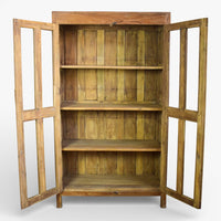 Vintage Wooden Rustic Cupboard Cabinet