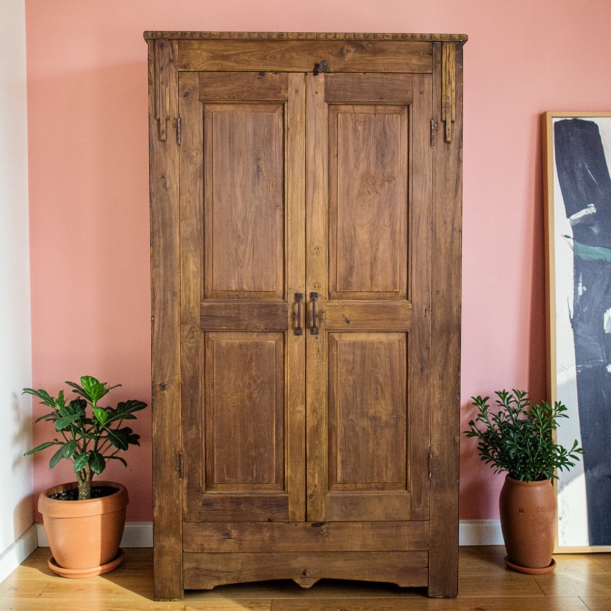Vintage Rustic Kitchen Cupboard Cabinet