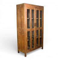 Vintage Wooden Rustic Cupboard Cabinet