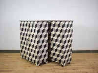 Geometric Hand Painted Cupboard