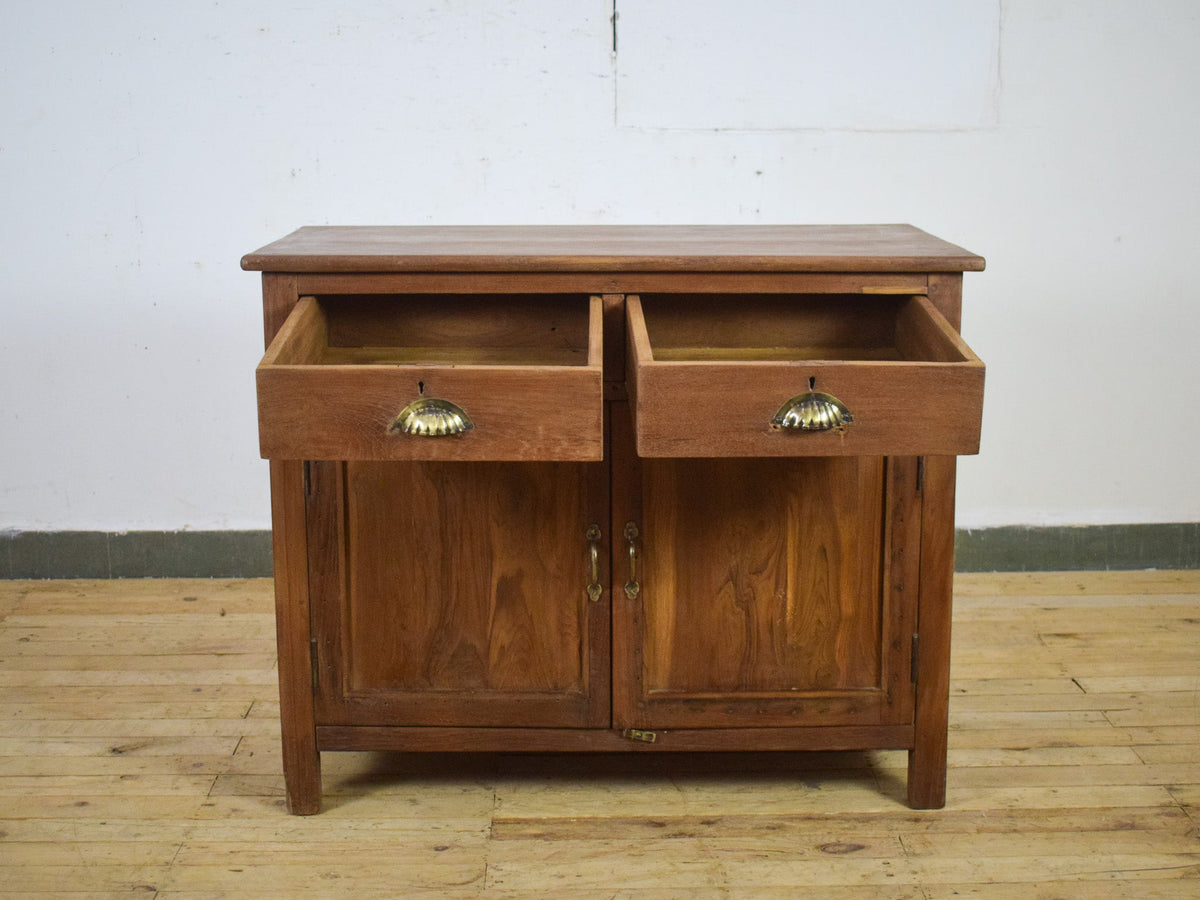 Vintage Wooden Sideboard Cupboard Cabinet